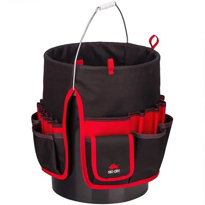 Bucket Organizer Pouch Storage Bag 42 Grids Pocket Gardening Tool Bag Ga... - $73.09