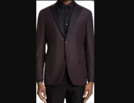Eidos Balthazar Merlot Red Lapel Mohair Blend Tuxedo Jacket Size 52 7R $... - £156.21 GBP