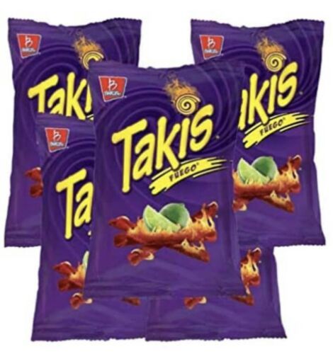 Barcel Takis Fuego 56g Box with 5 bags papas snack authentic from Mexico - £15.69 GBP