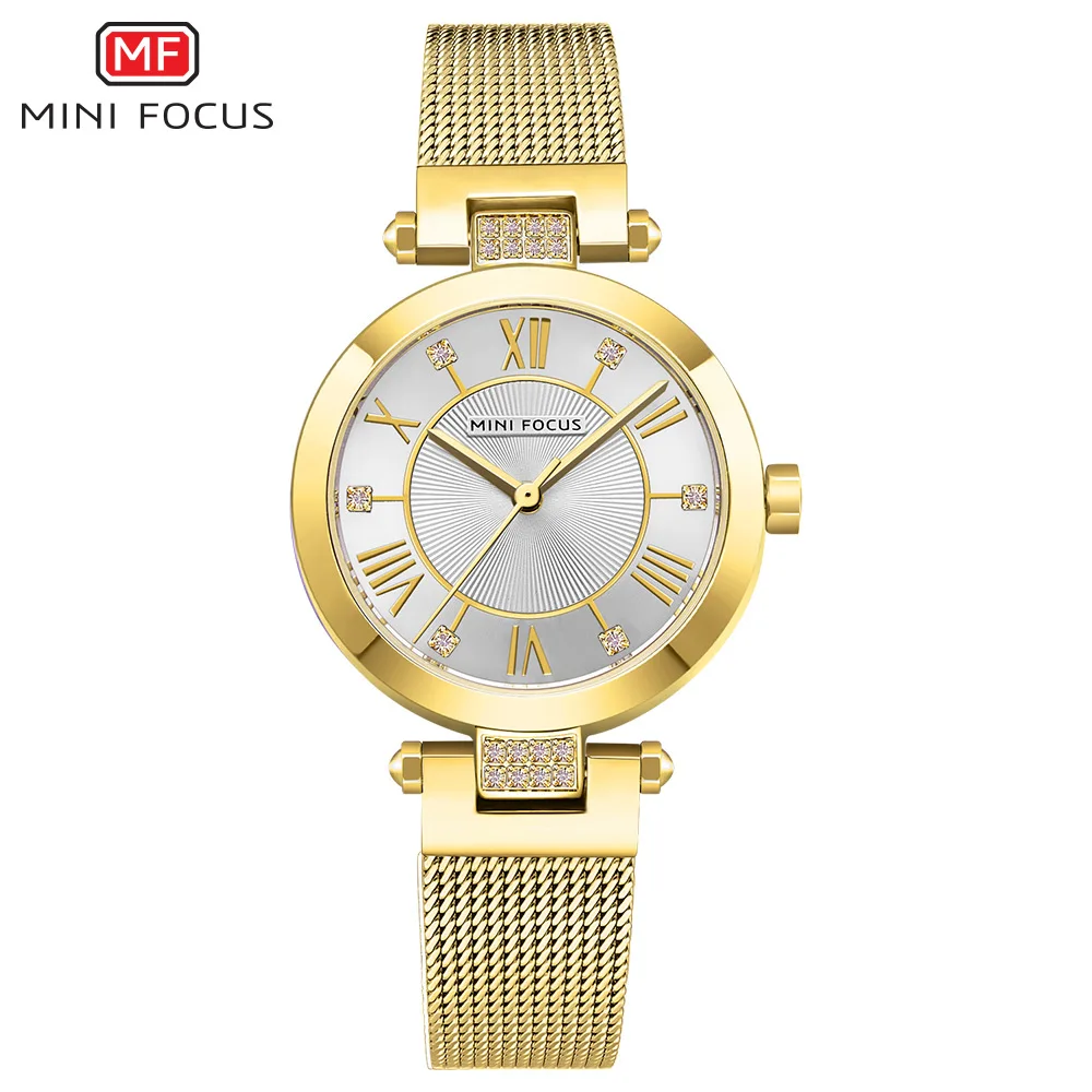 Top Luxury Ladies Watch For Women Quartz Wristwatch Mesh Belt - £23.17 GBP