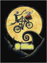 New The Nightmare Before Christmas Jack Flying Counted Cross Stitch Pattern - £3.92 GBP