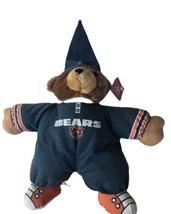 Vintage Chicago Bears Plush With Stocking Cap Bear - $243.90 MXN