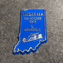 Indiana State Shape Souvenir Refrigerator Magnet Rubber New - $2.92