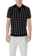 Gianni Lupo Men Polo Black Designer Shirt Logo 2025 Collection - $1,182.35 MXN