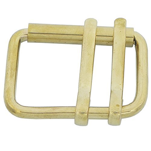 Bluemoona 2 PCS - Solid Brass Buckles Double Prong Roller 42MM 1 5/8" X 26MM 1