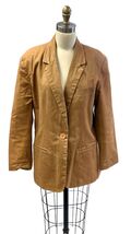 Vintage 80s Adolfo Linen Blazer Jacket Dark Copper Blush Lined Women M - $88.06 Vintage 80s Adolfo Linen Blazer Jacket Dark Copper Blush Lined Women M - $88.06