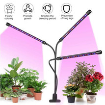 30W Tri 3-Head Plant Grow Light Lamp 60LED for Indoor for Indoor VEG Hyd... - £15.12 GBP