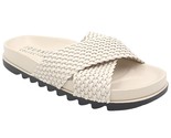Journee Collection Women Woven Slide Sandals Gretie Size US 8 Ivory White - £20.97 GBP