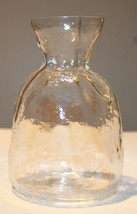 Art Glass Sea of Sweden Glasbruk Scandinavian Handmade Flower Vase Clear... - $51.37