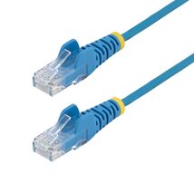 StarTech.com 9in Blue Slim CAT6 Ethernet Cable, Snagless RJ45, LSZH, 28A... - $11.94