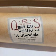Vintage Piano Player Roll QRS ~ Word Roll WF6193 ~ A Sturaiola - £7.66 GBP