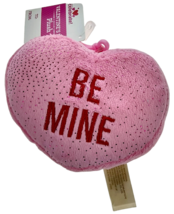 Valentine&#39;s Plush Clip-on Be Mine Heart Pink Sparkles Valentine Backpack Bling - £7.89 GBP