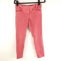 The Limited Womens Pants Skinny Ankle Crop Geometric Ideal Stretch Red White 4 - £9.90 GBP