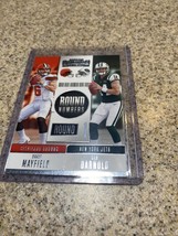 2018 Panini Red Contenders Baker Mayfield Sam Darnold Round Numbers RC RNA-MD - £11.21 GBP