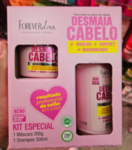 FOREVER LISS KIT DESMAIA CABELO - SHAMPOO 300ML + MASK 200G - $46.75