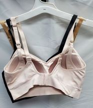 3 Auden Medium All In One Nursing Pumping Bra Bralette Black, Beige, Cream image 3