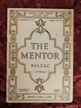 Rare The Mentor December 15 1919 Honore De Balzac Vance Thompson - £10.25 GBP