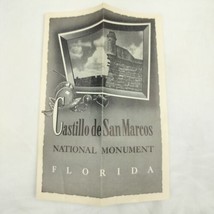 Castillo de SanMarcos National Monument Vintage Travel Brochure Booklet ... - $9.95