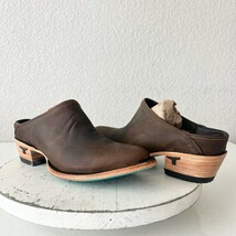 Lane Plain Jane Mule Womens 7.5 Brown Leather Cowboy Boots Short Western... - $189.75 CAD