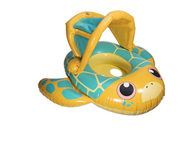 Swimways Brand ~ Sun Canopy ~ Inflatable Baby Boat Turtle ~ 9 - 24 Months - £17.64 GBP