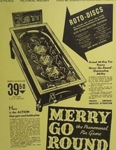 Merry Go Round Pinball Machine Marketplace Magazine Game Machine AD Art ... - £19.06 GBP