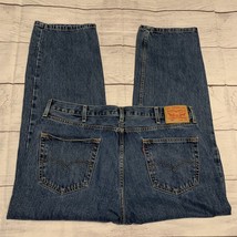 Levis 550 Mens 40x30 Denim Straight Leg Blue Jeans - £15.65 GBP