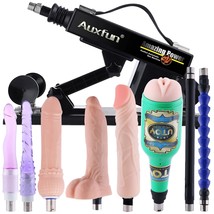 Thrusting Sex Machine With Realistic Dildos For Men, Automatic Love Mach... - £131.14 GBP