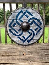 Medieval The Last Kingdom Authentic Battleward Round Viking Shield Handmade Gift - £122.11 GBP
