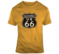 Rusted California Route 66 Road Sign T Shirt - £21.46 GBP