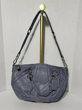 Coach Madison Sophia Shimmer SLATE leather Convertible handbag Med Size ... - $60.38