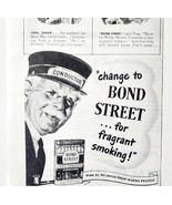 1947 Bond Street Pipe Tobacco Advertisement Railroad Train Conductor DWJJ23 - €21,45 EUR