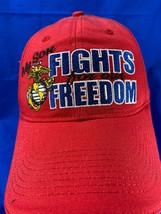 My Son Fights For Freedom Ball Cap / Hat - Red- One Size - $5.53
