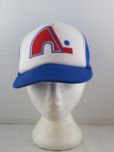 Quebec Nordiques Trucker Hat (VTG) - Original Logo Screened On - Adult Snapback - $65.00