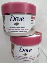 (2) Dove Crushed Pomegranate Shea Butter Exfoliating Body Polish 10.5oz - £10.40 GBP
