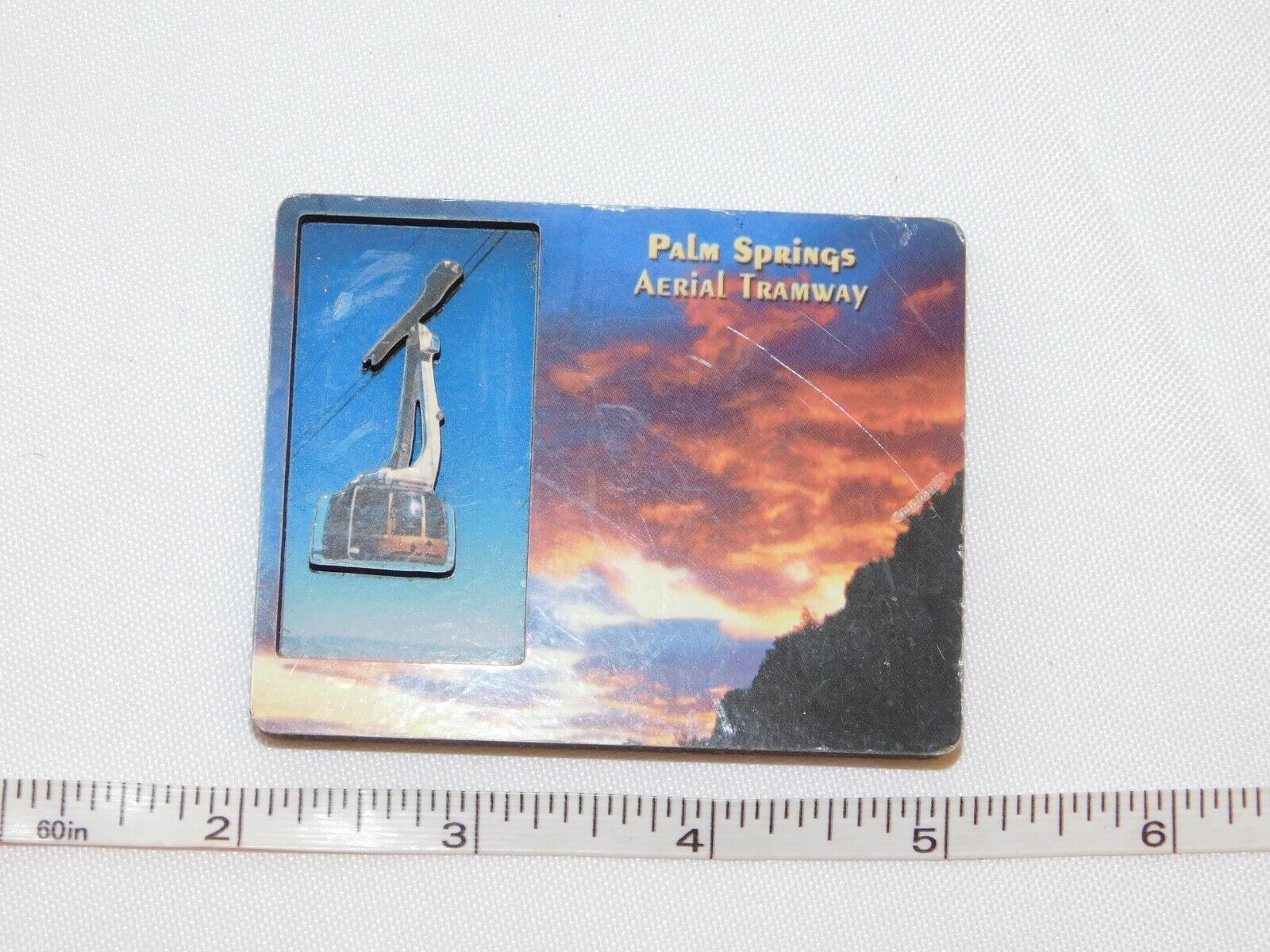 Palm Springs Aerial Tramway 3&quot; x 2 3/8&quot; fridge magnet refrigerator pre-o... - $10.29