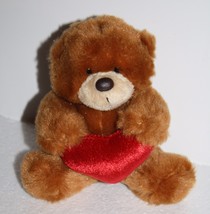 Aurora People Pals Valentines Day Teddy Bear 5&quot; Red Heart Plush Stuffed ... - $11.95