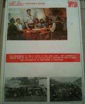 amazing poster of communist propaganda P.P.SH-ENVER HOXHA-35 x 50 cm-RARE - £101.37 GBP