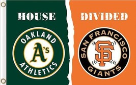 Oakland Athletics and San Francisco Giants 3x5ft Divided Flag, Machido flag - £13.54 GBP