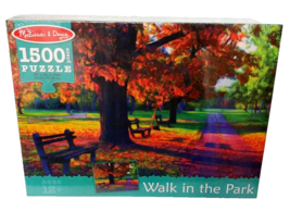 Melissa &amp; Doug Walk In The Park 1500 Piece New Sealed Puzzle 33x24 Inches - £14.45 GBP