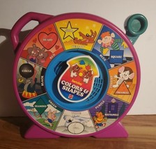 Vintage Mattel See n Say Colors &amp; Shapes Purple Tested Working 1989 - £22.12 GBP