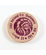 Vintage 1983 National Order of the Arrow OA Staff BSA Boy Scout Chip Med... - $6.23
