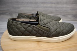 Steve Madden Shoe Womens 8 B Flats Loafer Green Quilted Casual Comfort - £20.88 GBP