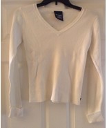 Ralph Lauren Polo Jeans Co Size S CH Girls V Neck Ribbed Pullover Sweater - £12.54 GBP