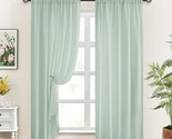 Homeideas Light-Filtering Window Curtains, Semi-Sheer, 52 X 84-Inch Double - $36.93