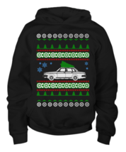 Volvo 240 Sedan Ugly Christmas Sweater - Youth Hoodie - $35.95