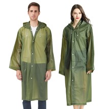 AIDEGER EVA Rain Ponchos for Adults, 2 Pack Reusable Raincoats with Hood... - £16.78 GBP