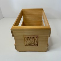 Napa Valley CD DVD Crate Storage Wood 20 CD - £25.98 GBP