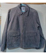 Vintage L Gray Suede Jacket JLC Adventures On The Wing Americans Classic... - £31.58 GBP