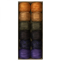 Valdani Pearl Cotton Ball Size 12 109yd 12 Colors Two At Halloween - £67.19 GBP