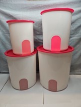 Set of 4 Tupperware Large Storage Containers Nesting 2416B 2418B 2420D 2... - £24.76 GBP